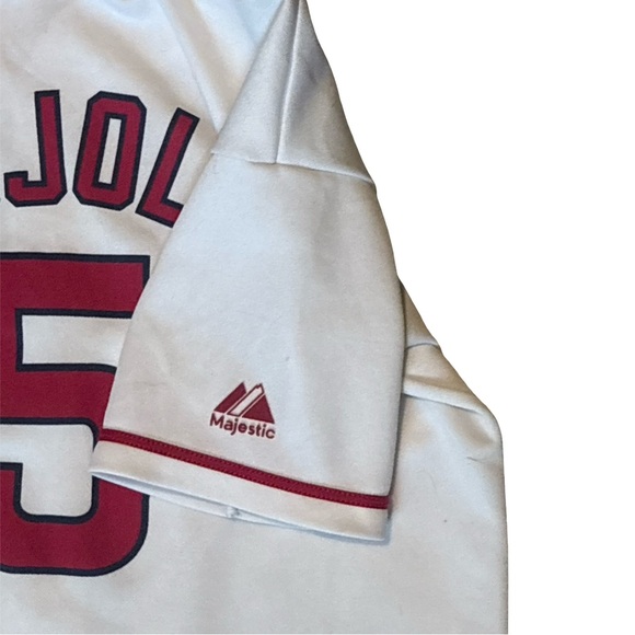 Majestic Los Angeles Angels MLB Baseball Jersey White Red Button Front ⚾️ Medium - Picture 6 of 12